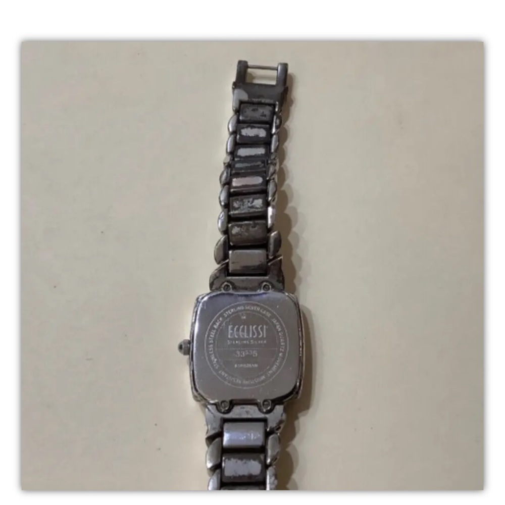 Ecclissi 33535 Sterling Silver Women Watch Japan Quartz Movement Vintage - Picture 8 of 8